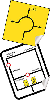 reflektierende klebefolie DIN 67520 DIN 6171 folien fuer den strassenverkehr bad-mergentheim